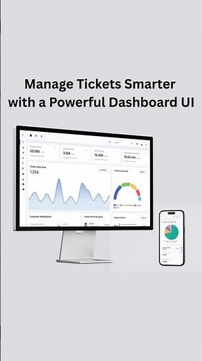 Ticket Management Dashboard UI for Support, Issue Tracking & Workflow