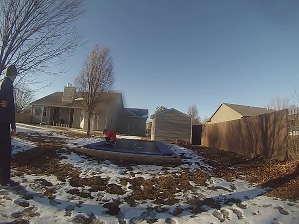 Front Flip Nut Shot Caught in Slow Motion