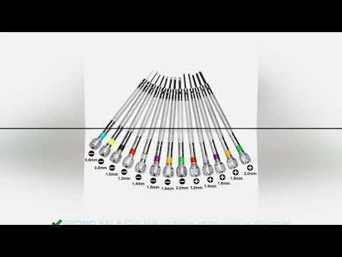 13PCS Watch Tool Repair Screwdriver Set 0.6mm-2.0mm Slotted/Cross Screwdriver kit Professional Watch