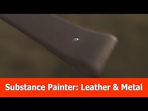 Substance Painter Normals & Height: Leather with Metal Material