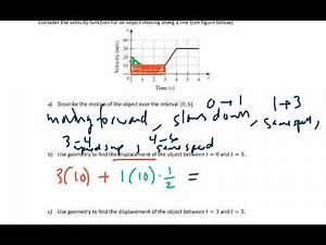 Displacement from Velocity Graph