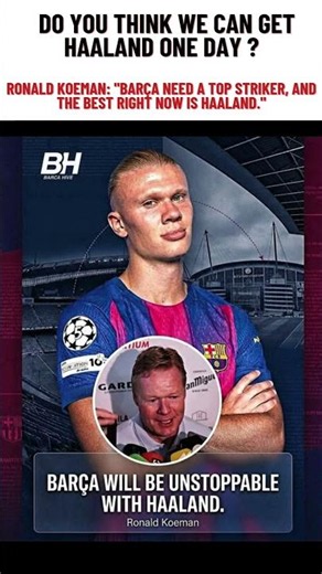 HAALAND TO BARCA! 💙❤️ #barca #haaland #lewandowski #lamineyamal #raphinha #harrykane #mancity