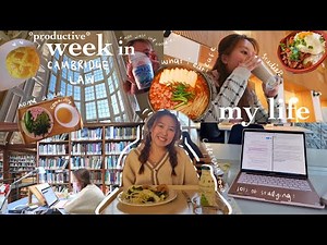 productive week in my life @ cambridge university | what i eat as a student, busy studies ☁️ law
