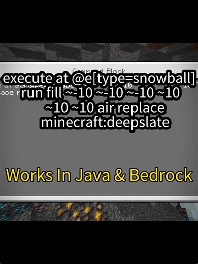 Minecraft x-ray command