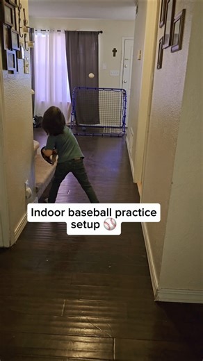 Indoor Baseball Practice Setup ⚾🔥 ✨️LINK IN BIO✨️