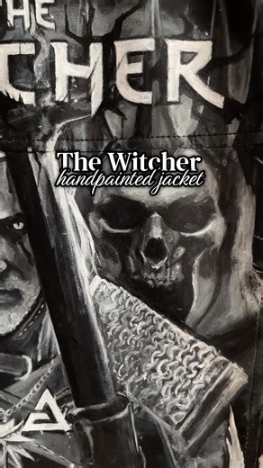 The Witcher Hand-Painted Jacket Fan Art
