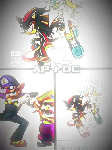 shadow and silver vs wario waluigi Rosalina #edit #sonic #lifeisbutadream #viral #million #i