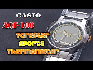 How to change the time on the Casio AQF-100 WD-9BV Forester Sports Thermometer Digital-Analog
