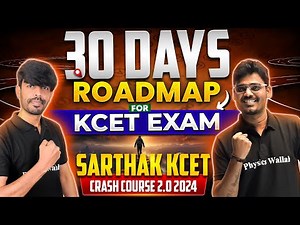 How to Crack KCET 2024 in 30 Days?🎯 | Road Map with Sarthak KCET Crash Course 2.0🔥 #bharatkavishwas