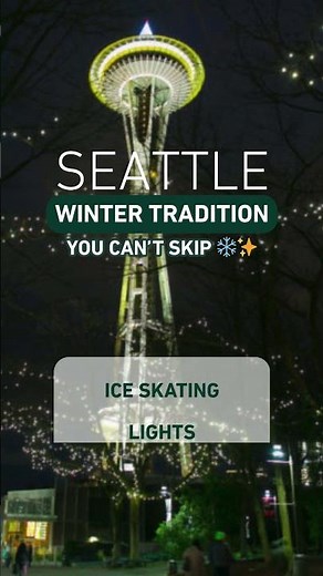 Seattle winter tradition you can’t skip ❄️✨