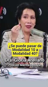 Is it possible to switch from Modality 10 to Modality 40? Dr. Gloria Arellano