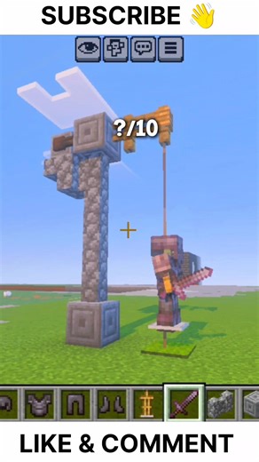 Hanging Armor ☠️ | Minecraft Tutorial | #minecraft #youtubeshort #minecrafttutorial