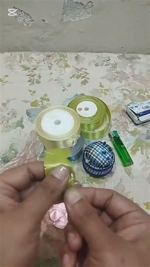 #diy satin flower tutorial #shorts #craft#stitchboutique #snipandstitchwithamara #ytshorts #handmade