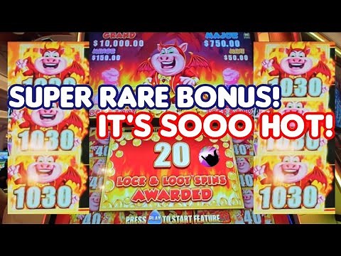 SUPER RARE Bonus + Nonstop Winning on High Limit Lucky Looters Devil!