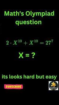 International Math Olympiad Level Question | Try This! #maths #mathematics