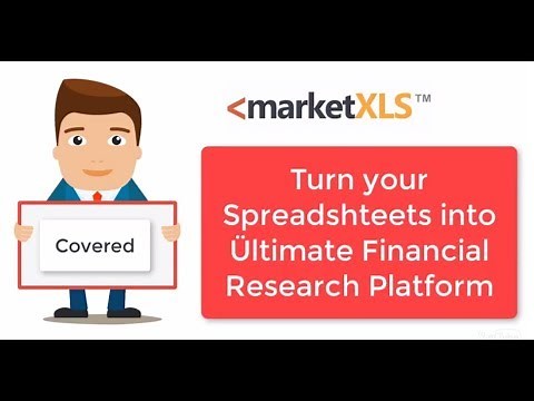 Fundamental Stock Data in Excel - Financial Statements (MarketXLS Tutorial 4)