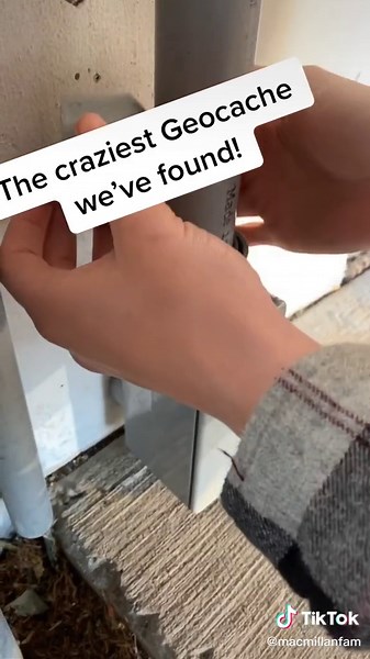 Crazy geocache! @rissalinnspins #geocache #geocaching | Geocaching