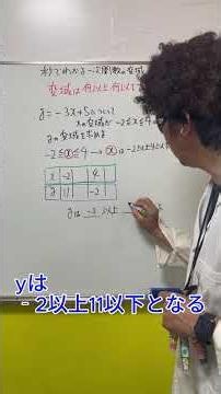 【中2数学】一次関数の変域は表で一発！グラフなしで秒で解ける #Shorts