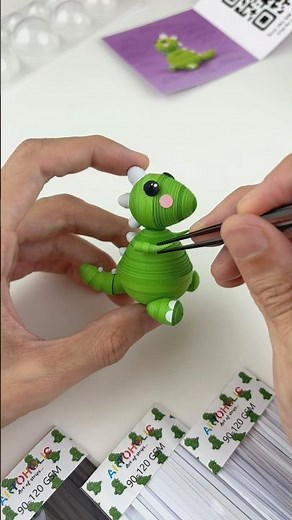 3D Quilling DIY KIT 🦖 #quilling #diykit #art
