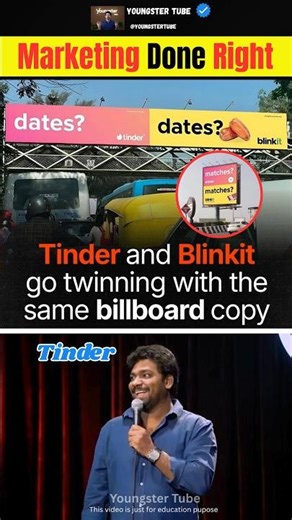 😱🔥Blinkit & Tinder’s Billboard Banter Was Marketing Gold ❤️