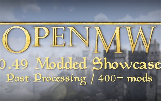 【转】上古卷轴3晨风 2023神奇画质 openMW全面概念大修演示