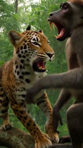 Tiger vs Baboon