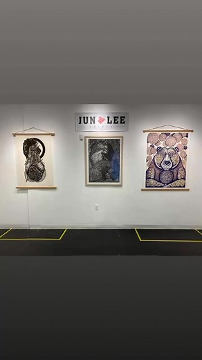 Come for First Friday, August 1st, from 5-8pm!! (Rockville, MD) – Artists & Makers Studios is thrilled to host Master Printmaker Jun Lee and her new solo show, HIDE & SEEK. The exhibit will display printmaking and drawing that examine the different ways we can recover and seek comfort after a defeat. Her work uses animal imagery to explore the various ways that we recover, both individually and collectively, from a loss. Lee’s work will turn toward animals and the cultural narratives surrounding