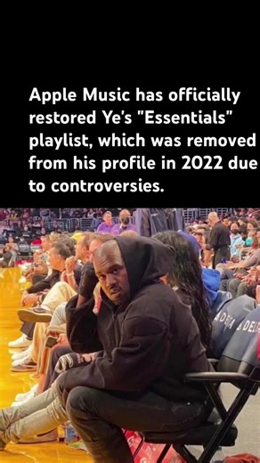 Playlist restored after controversy#Ye #AppleMusic #Essentials #MusicNews #Streaming