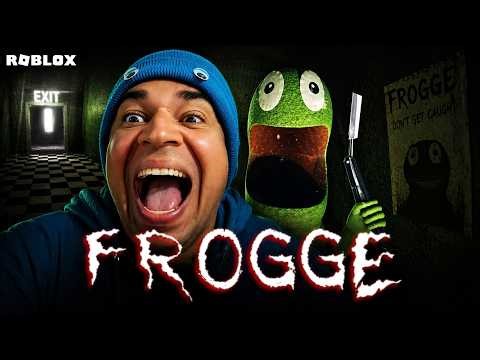 FUGINDO DO Frogge NO ROBLOX… MAS ELE ESTAVA BEM ATRÁS DE MIM 😱