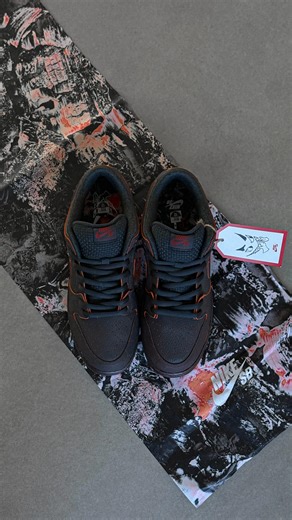 Ross Webb on Instagram: "Nike SB Dunk Low Premium Krampus 🎅🏻🎄 I threw a little cheerful holiday music on this unboxing to counteract the creepiness of what Krampus is haha. Overall this shoe is pretty awesome though. I love the extra wrapping paper, the holiday gift tag, and hidden naughty list underneath the soles. The shoe almost has a molten lava look to it with the ashy grey and red undertones. The actual color code on the box reads dark smoke grey & campfire orange, but I feel like this 