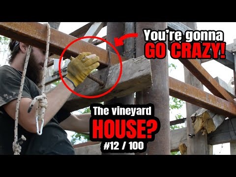 I built a floor to work FLYING over the vineyard! | The VINEYARD HOUSE 12