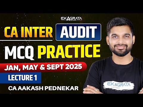 CA Inter 2025 Audit MCQs | L1 Audit Revision Practice for Jan 25, May 25, Sept 25