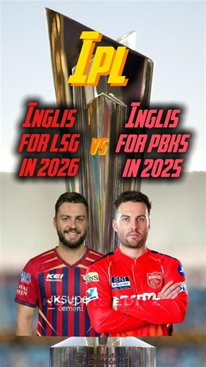 PBKS Inglis vs LSG Inglis 😱 #cricket #ipl #pbks #lsg #joshinglis #ipl2026 #ipl2025