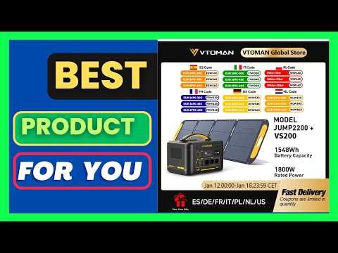 VTOMAN JUMP 2200 Power Station with VS200 Solar Panel Kit