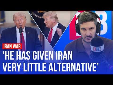 'Sleepy Donald Trump' delivers a low-energy Iran update