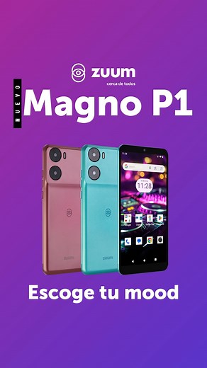 Libera todo tu potencial con el Nuevo Magno P1 de Zuum. Guarda, crea y comparte tus recuerdos sin límites con sus 64GB de almacenamiento. Encuentra el tuyo aquí: https://bit.ly/3vX4oIQ | Zuum