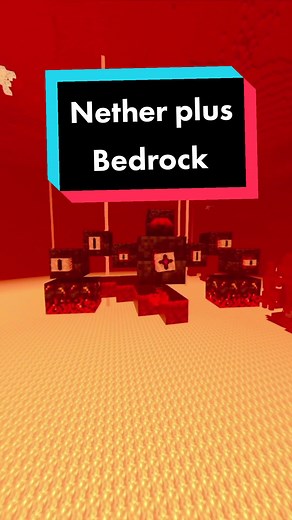 Bedrock gets a nether update #mcmods #mc #minecraft #moddedminecraft #minecraftbedrock #bedrock #mcbedrock