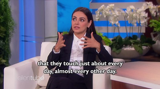 11M views · 61K reactions | Mila Kunis did not expect the world to be so interested in her family’s bathing routine. | Ellen DeGeneres | Facebook
