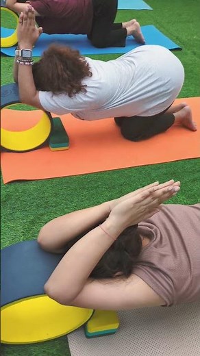 latest in yoga humor with our engaging video showcasing yoga wheel prank poses. #yogi #yoga
