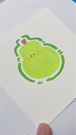 Color theory but make it marker-friendly 🍐✨ Watch how this simple trick turns a flat pear into a juicy one! #pear #markerart #fruitart #colortheory #fyp
