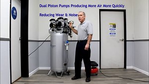 CALIFORNIA AIR TOOLS 60040DCAD Powerful 4.0 Hp Ultra Quiet & Oil-Free Air Compressor﻿ with Air Drying System and Automatic Drain Valve