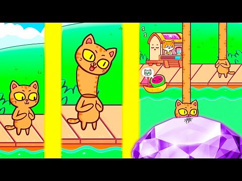 Fishing Food → A ILHA DO GATO MUTANTE * gatinho pescador * (Ep. 4) [ jogo de celular ] 📱🎮