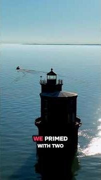 100 years of holes 😭#lighthouse #chesapeakebay #restoration #projectlighthouse #chesapeake