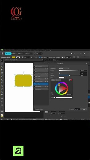 How to Create a outer glow in Affinity | Quirky Graphic Academy