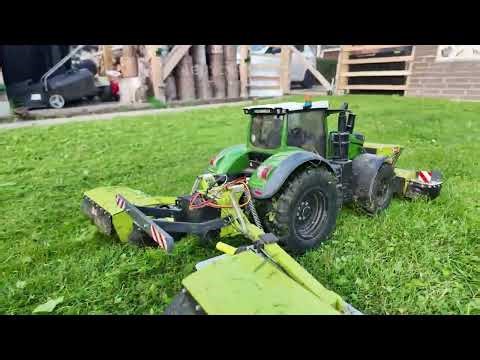 IMPRESSIVE RC Mower CUTTING Gras - RC Farming 2025 - RC Bruder Tractor