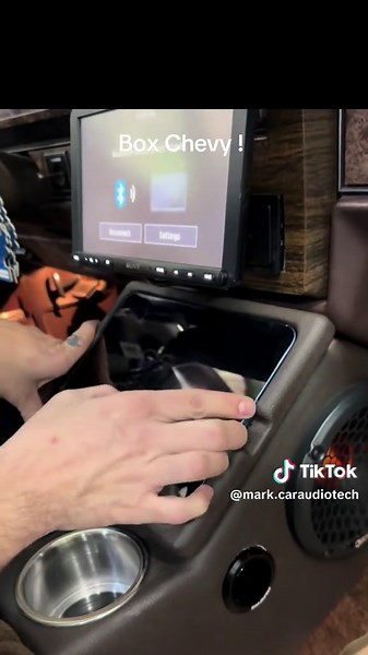 Box Chevy Caprice with iPad and Memphis Speakers