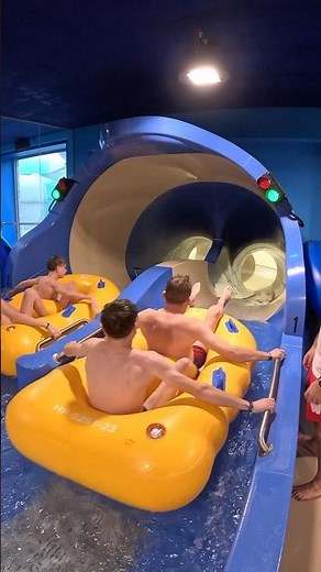 The Banzai Water Coaster Slide at Aqualibi Water Park 🇧🇪