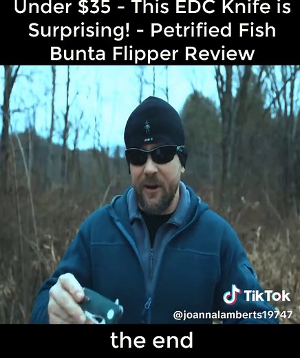 Under $35 - This EDC Knife is Surprising! - Petrified Fish Bunta Flipper Review