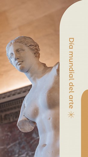 Hoy, celebramos el Día Mundial del Arte 🎨 repasando algunas de las principales contribuciones de la cultura griega, y es que… ¡Grecia y arte son conceptos indivisibles! Aunque las obras de origen griego son casi infinitas, te traemos una muy pequeña selección de algunas que seguro que te suenan 👇 ➡️ La famosa Venus de Milo es una de las esculturas más famosas de la antigua Grecia y de todo el mundo. Aunque hoy puedes verla en el Museo del Louvre, fue descubierta en la isla de Milos y está escu