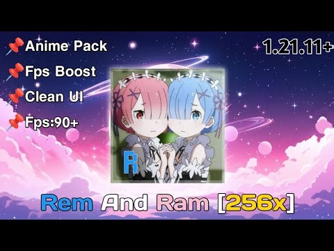 Rem and Ram - Re:Zero | Minecraft Java Anime Texture Pack | 1.21 Pvp |